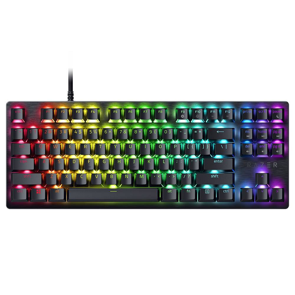 Teclado Mecânico Razer Huntsman V3 X Tenkeyless Purple Switch PT Preto