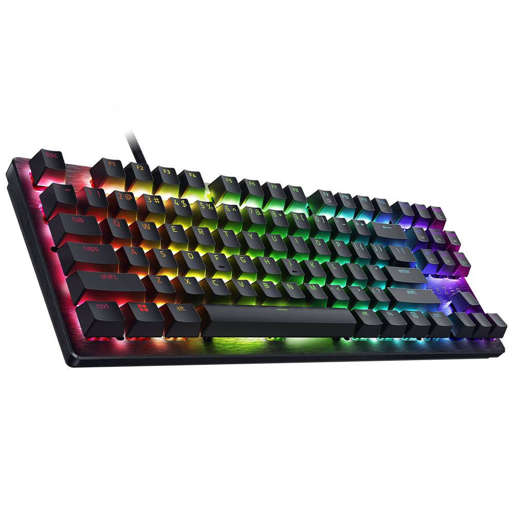 Teclado Mecânico Razer Huntsman V3 X Tenkeyless Purple Switch PT Preto