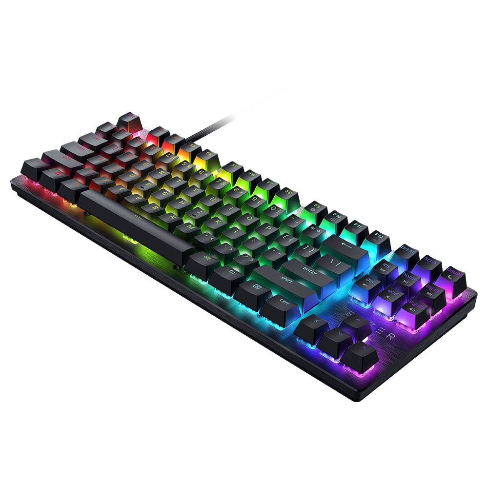 Teclado Mecânico Razer Huntsman V3 X Tenkeyless Purple Switch PT Preto