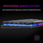 Teclado Mars Gaming MK02 Híbrido TKL RGB PT Preto - MK02PT