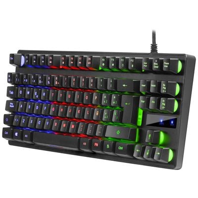 Teclado Mars Gaming MK02 Híbrido TKL RGB PT Preto - MK02PT