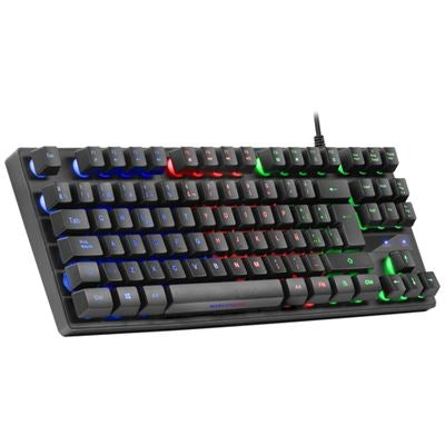 Teclado Mars Gaming MK02 Híbrido TKL RGB PT Preto - MK02PT
